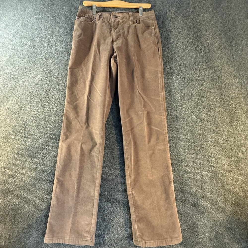 Gloria Vanderbilt Amanda Corduroy Pants Womens 10 Brown Straight Leg MidRise NWT